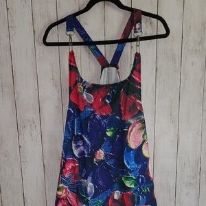 Light Weight Floral Overalls